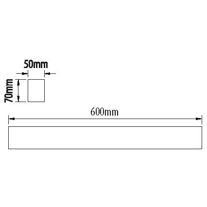 LED Liuminescencinis šviestuvas LINIK LED/20W/230V 4000K juoda