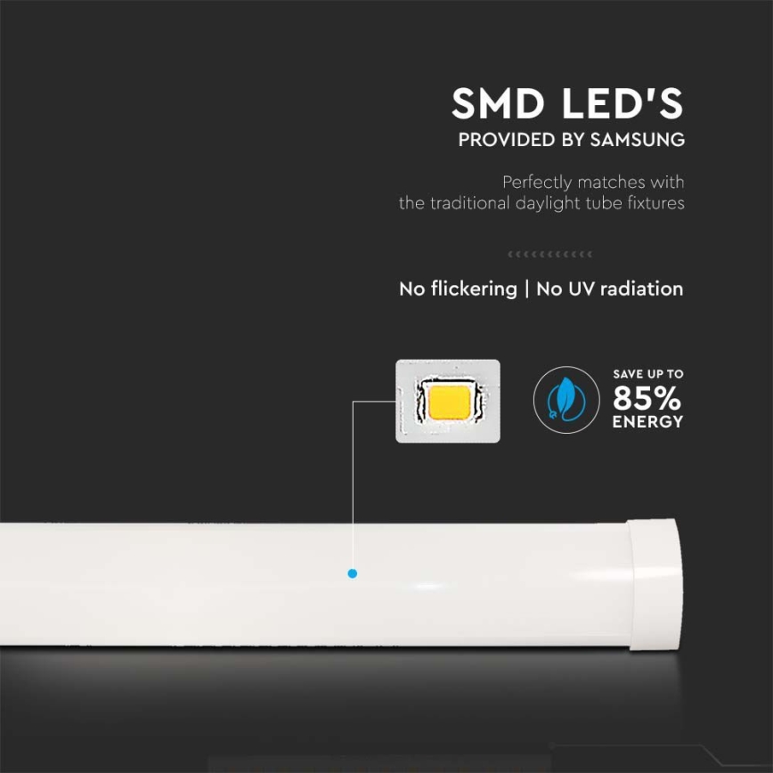 LED Liuminescencinis šviestuvas SAMSUNG CHIP LED/40W/230V 6500K 120 cm