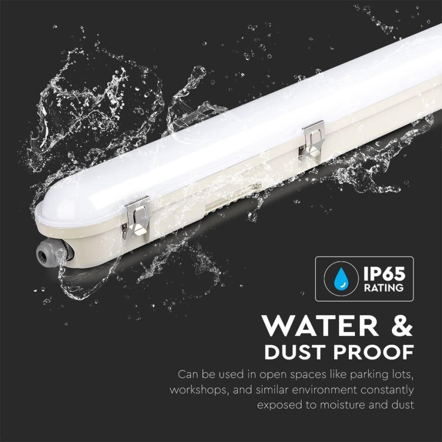 LED liuminescencinis techninis šviestuvas su avariniu moduliu EMERGENCY LED/36W/230V 6500K 120cm IP65
