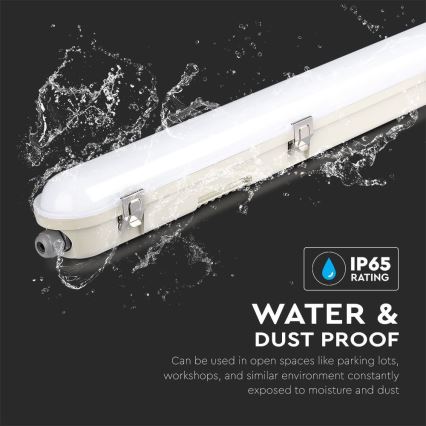 LED liuminescencinis techninis šviestuvas su avariniu moduliu EMERGENCY LED/48W/230V 6500K 150cm IP65