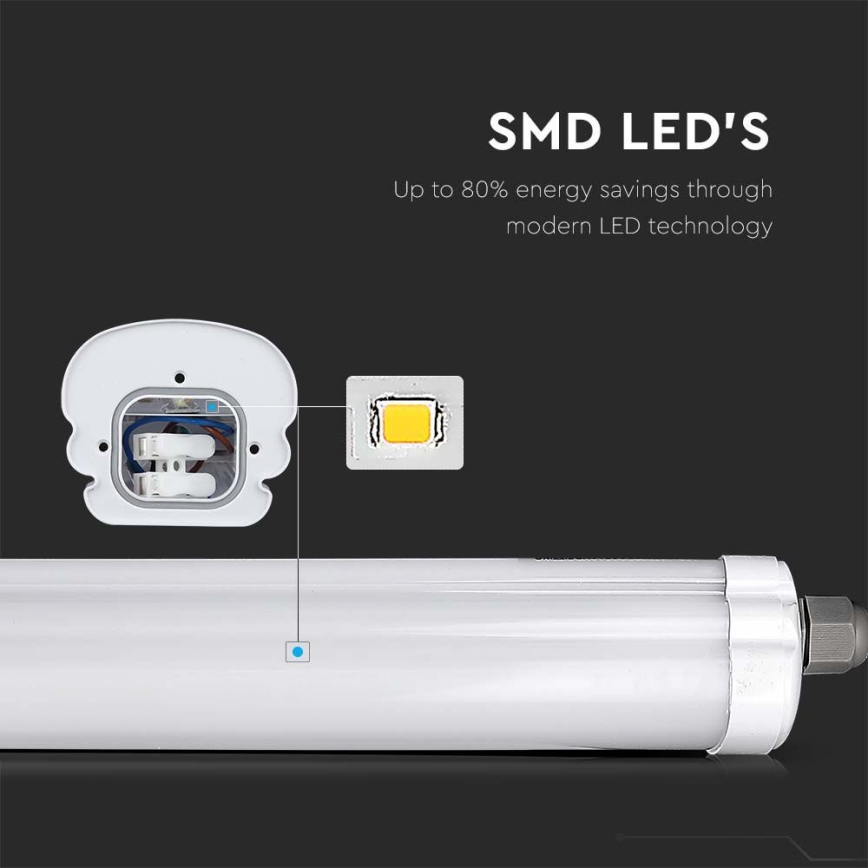 LED liuminescencinis techninis šviestuvas G-SERIES LED/18W/230V 6500K IP65 60 cm
