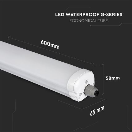 LED liuminescencinis techninis šviestuvas G-SERIES LED/18W/230V 6500K IP65 60 cm