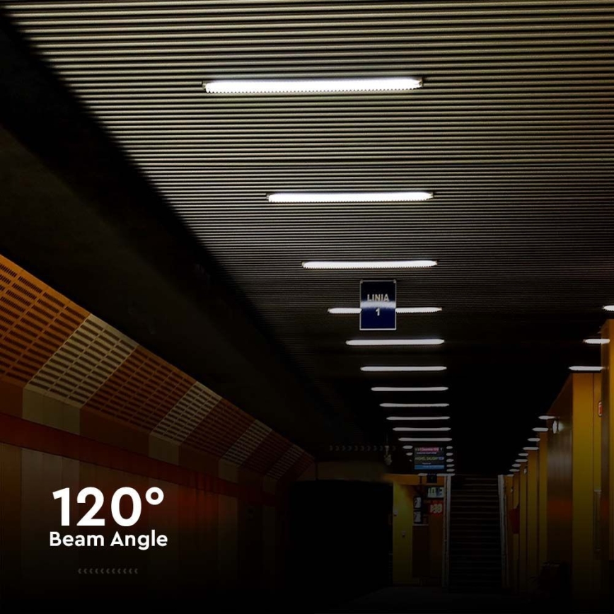 LED liuminescencinis techninis šviestuvas LED/36W/230V 4000K IP65 120 cm