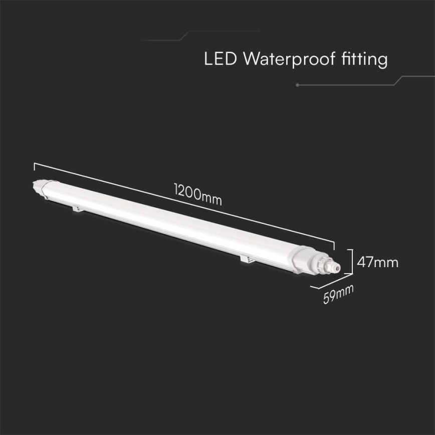LED liuminescencinis techninis šviestuvas LED/36W/230V 4000K IP65 120 cm