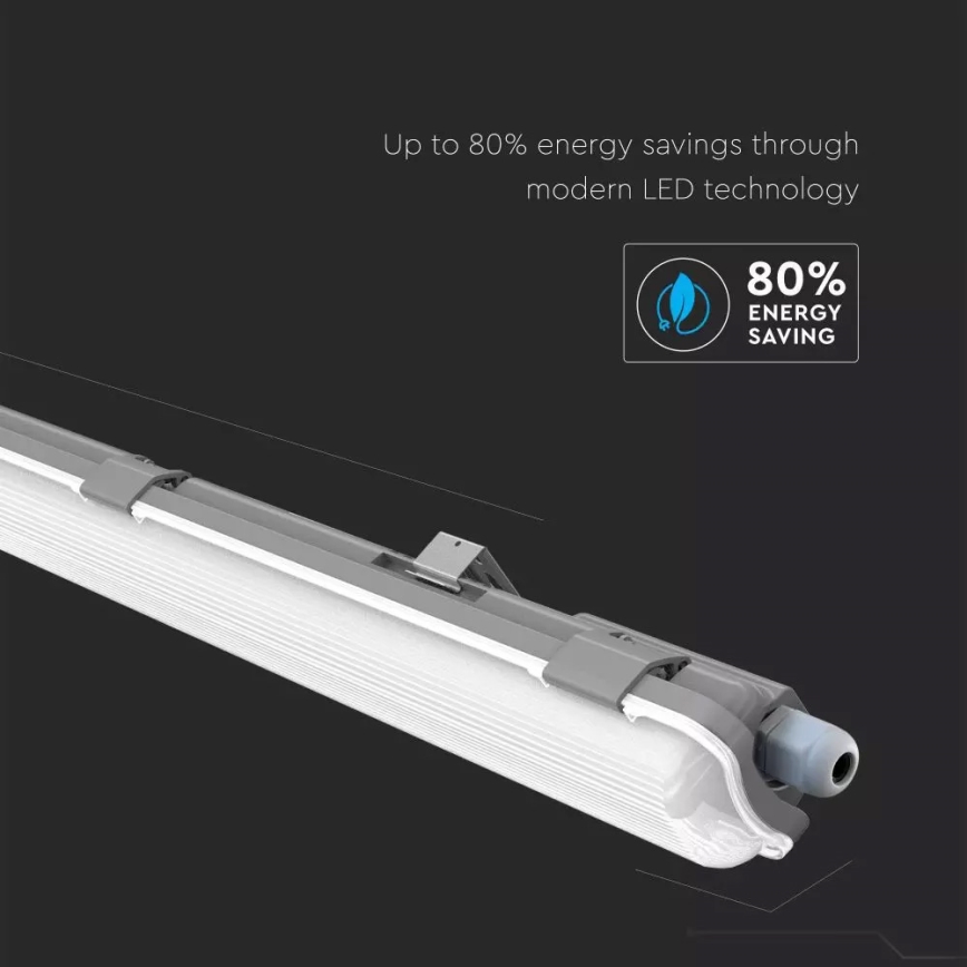 LED liuminescencinis techninis šviestuvas T8 1xG13/18W/230V 4000K 120cm IP65