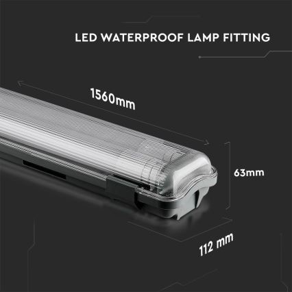 LED liuminescencinis techninis šviestuvas T8 2xG13/22W/230V IP65 4000K 156 cm
