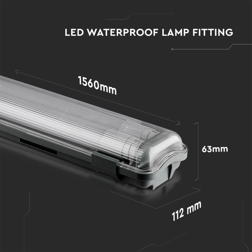 LED liuminescencinis techninis šviestuvas T8 2xG13/22W/230V IP65 4000K 156 cm
