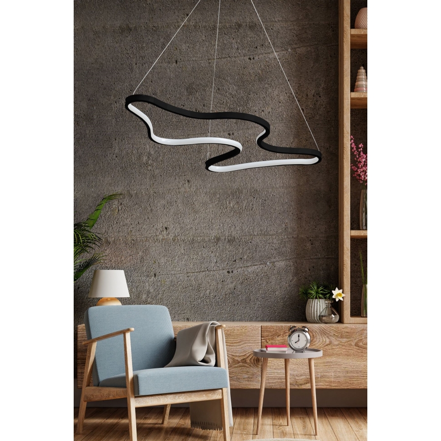 LED liustra ant laido ARTISAN LED/36W/230V 6500K juoda