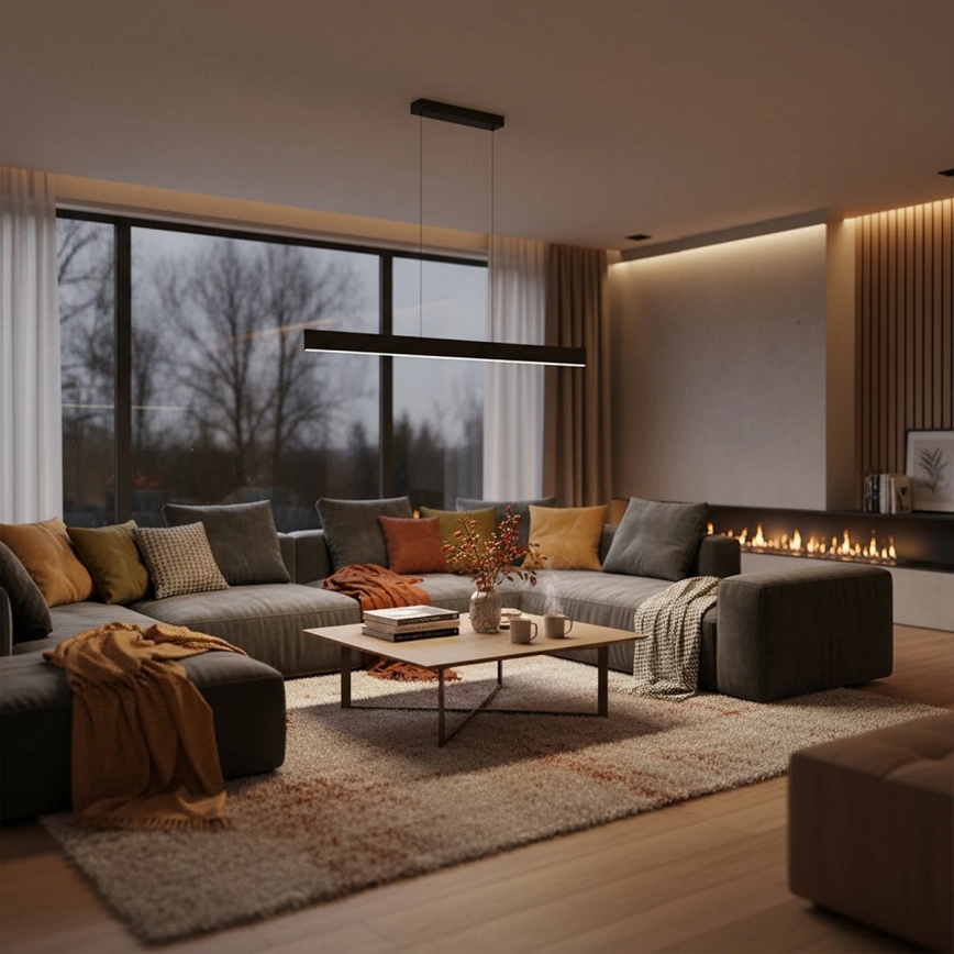 LED liustra ant laido BERNADETTA LED/20W/230V 4000K juoda