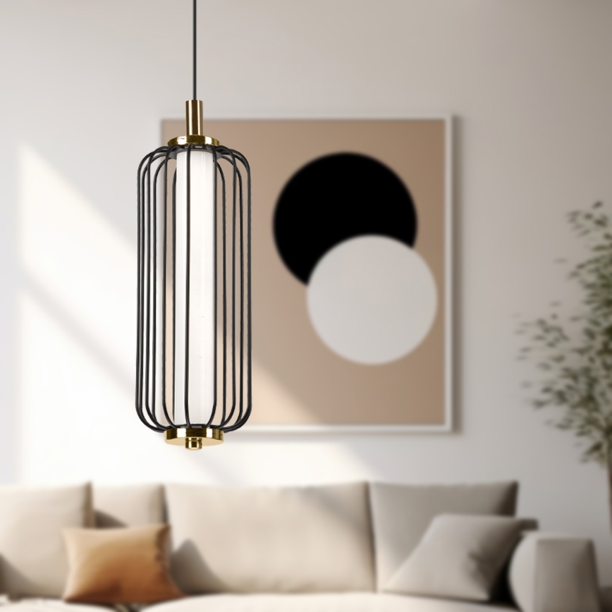 LED liustra ant laido BONNIE LED/15W/230V 3000K juoda