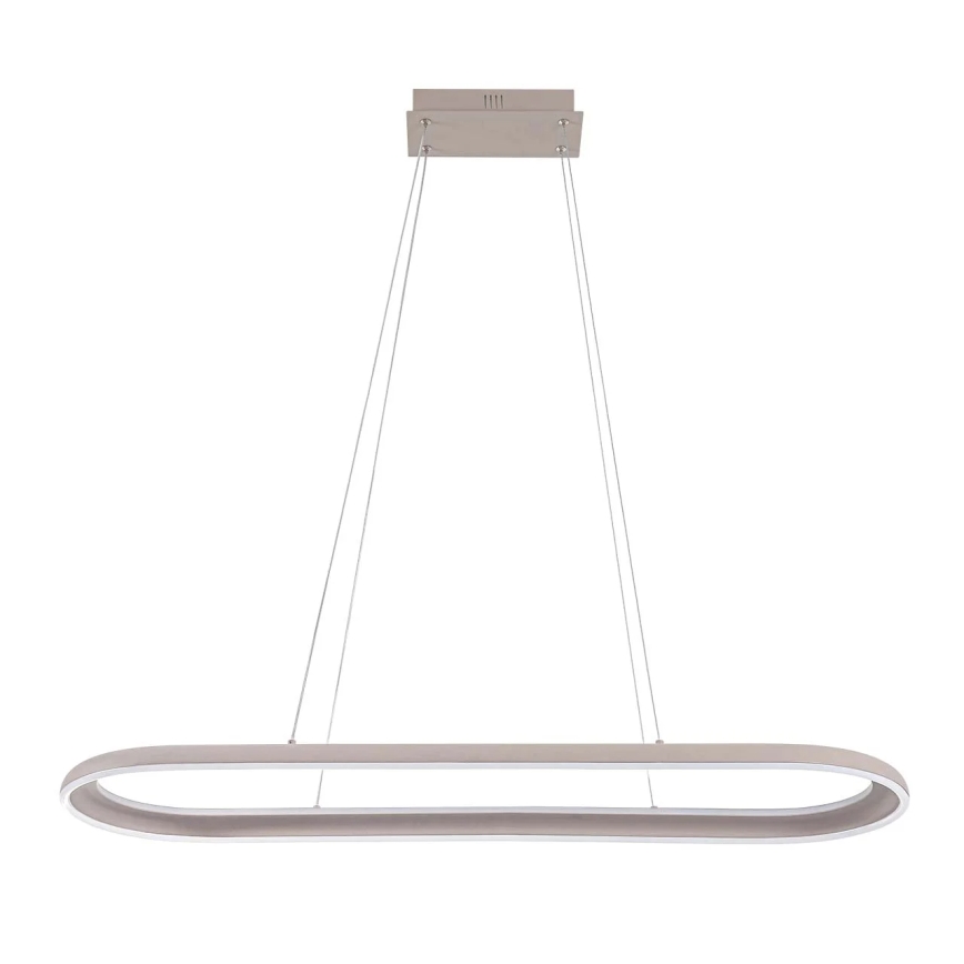 LED liustra ant laido CASHMERE LED/80W/230V 30x100 cm smėlio spalvos