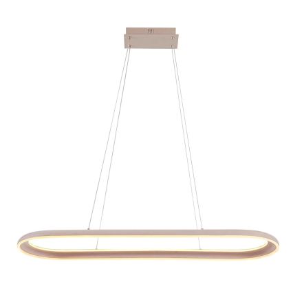 LED liustra ant laido CASHMERE LED/80W/230V 30x100 cm smėlio spalvos