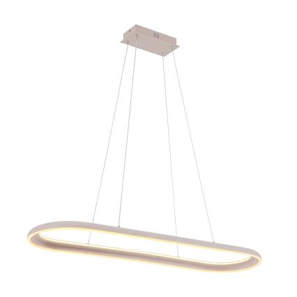 LED liustra ant laido CASHMERE LED/80W/230V 30x100 cm smėlio spalvos