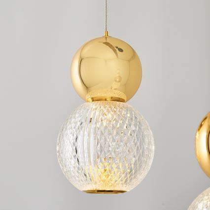 LED liustra ant laido CREMONA LED/27W/230V 3000K auksinė