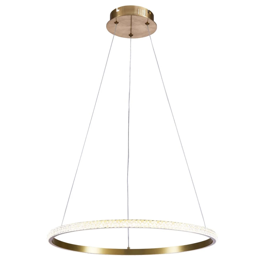LED liustra ant laido DIANA LED/25W/230V 4000K skersmuo 50 cm auksinė