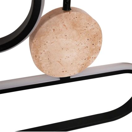 LED liustra ant laido FLORENTYNA LED/48W/230V 4000K juoda/smėlinė