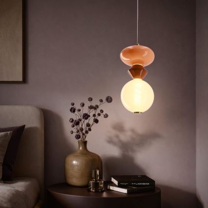 LED liustra ant laido FLORES LED/10W/230V auksinė/oranžinė/ruda