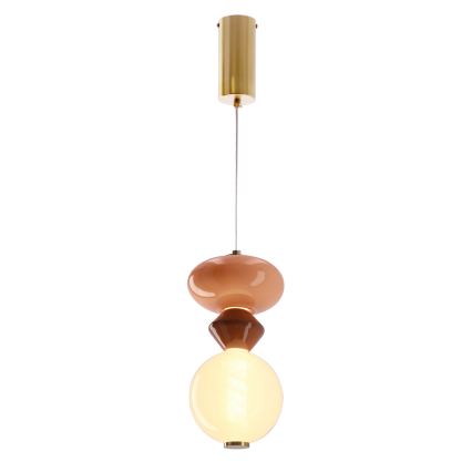 LED liustra ant laido FLORES LED/10W/230V auksinė/oranžinė/ruda