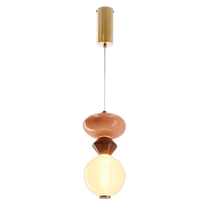 LED liustra ant laido FLORES LED/10W/230V auksinė/oranžinė/ruda
