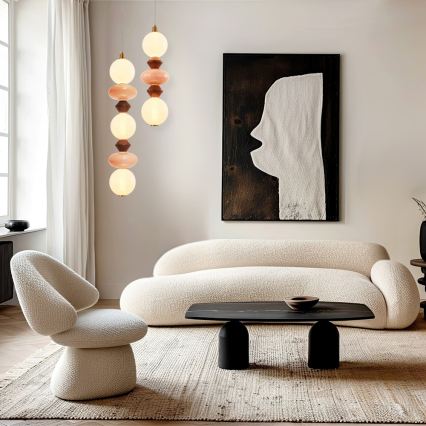 LED liustra ant laido FLORES LED/15W/230V auksinė/oranžinė/ruda