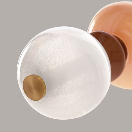 LED liustra ant laido FLORES LED/15W/230V auksinė/oranžinė/ruda