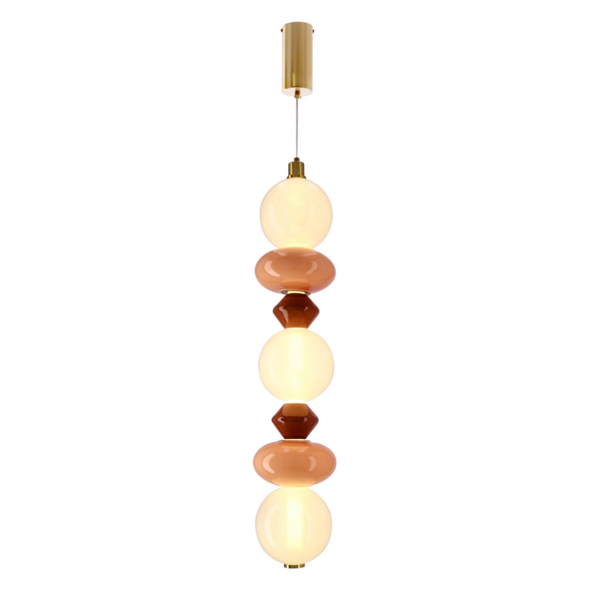 LED liustra ant laido FLORES LED/20W/230V auksinė/oranžinė/ruda
