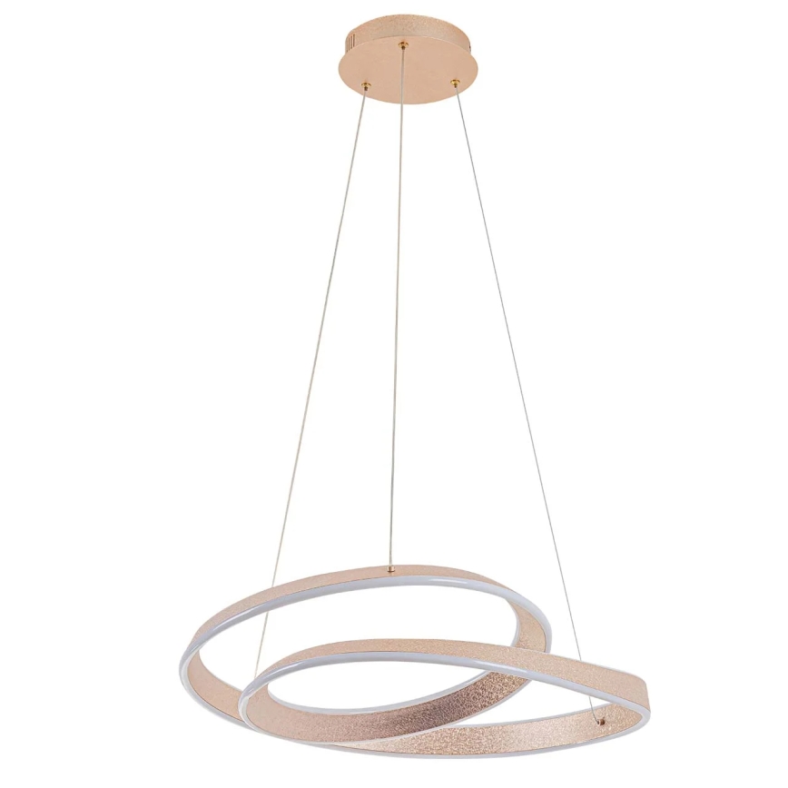 LED liustra ant laido GLOW LED/75W/230V 4000K Ø 60 cm auksinė