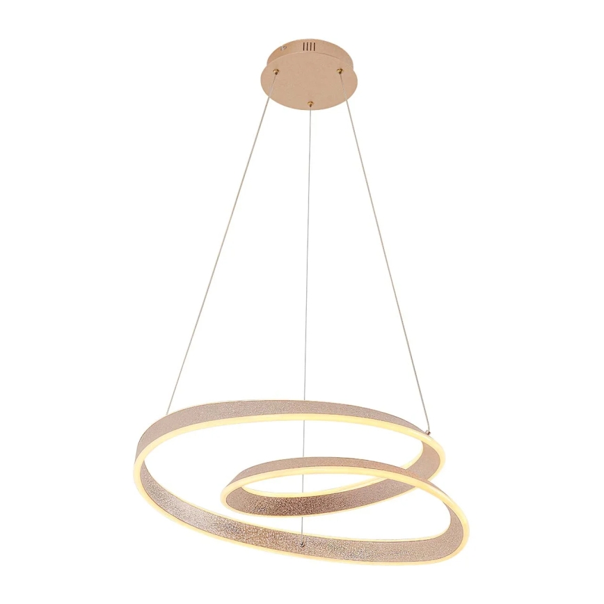 LED liustra ant laido GLOW LED/75W/230V 4000K Ø 60 cm auksinė
