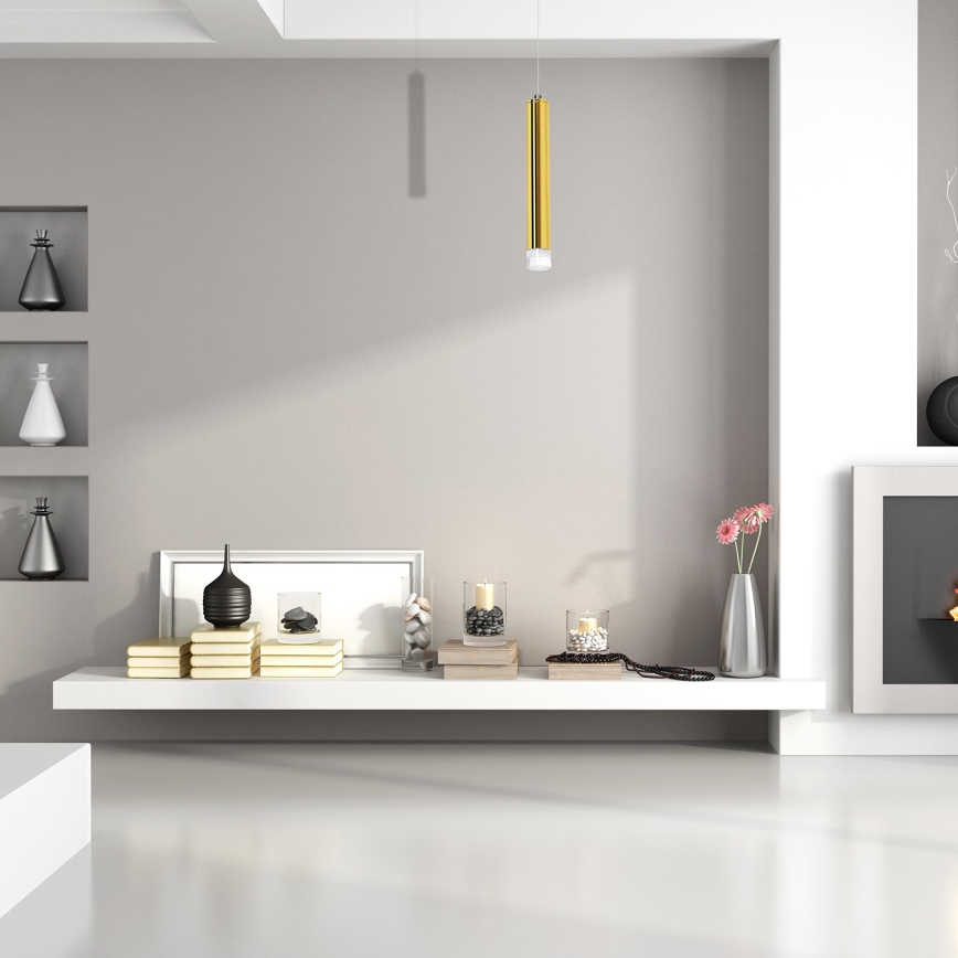 LED liustra ant laido GOLDIE LED/5W/230V auksinė