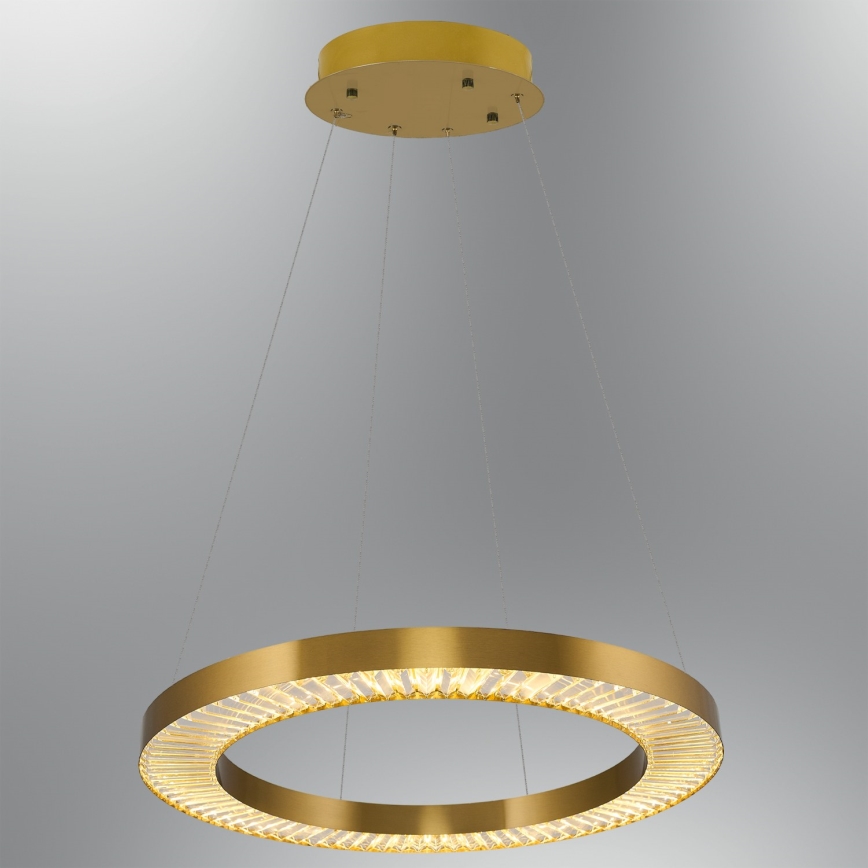 LED liustra ant laido JESI LED/85W/230V 3000K, skersmuo 80 cm, bronzinė