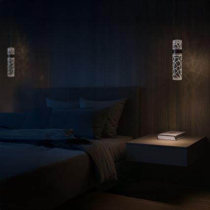 LED liustra ant laido LAGOS LED/8W/230V auksinė