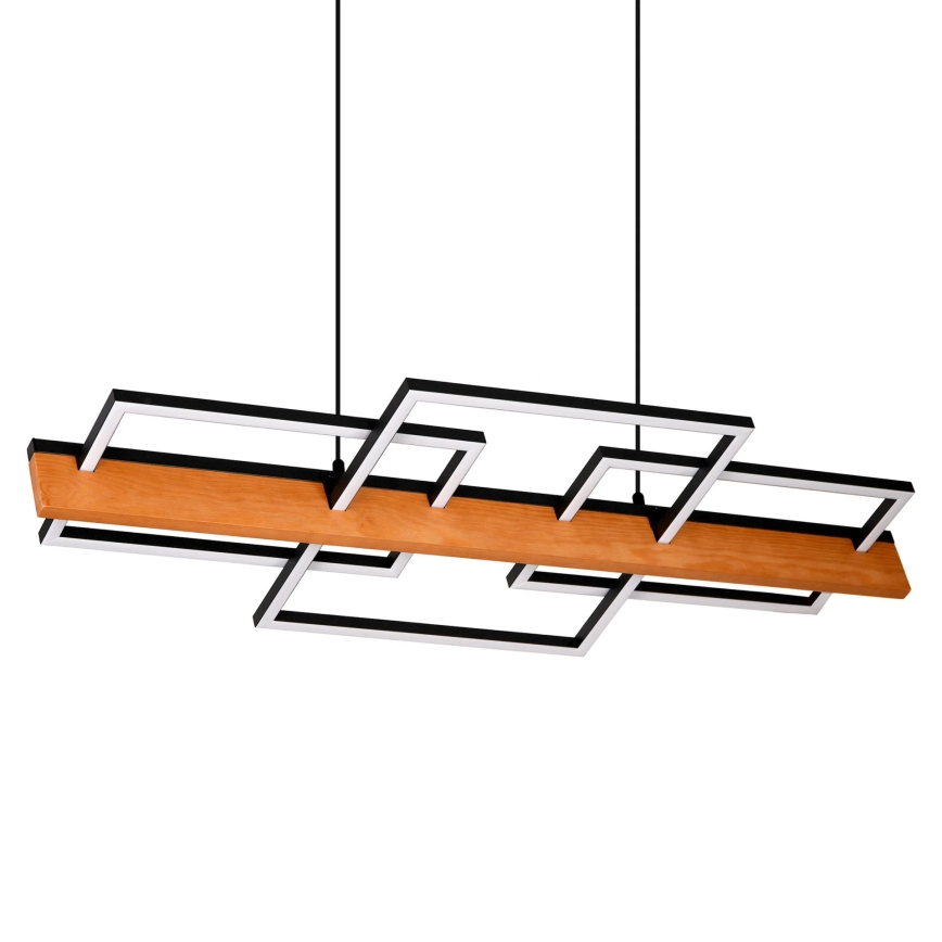 LED liustra ant laido LARYSA LED/35W/230V iš pušies