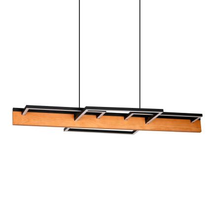 LED liustra ant laido LARYSA LED/35W/230V iš pušies