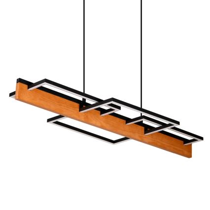 LED liustra ant laido LARYSA LED/35W/230V iš pušies