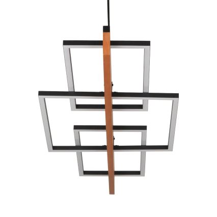 LED liustra ant laido LARYSA LED/35W/230V iš pušies