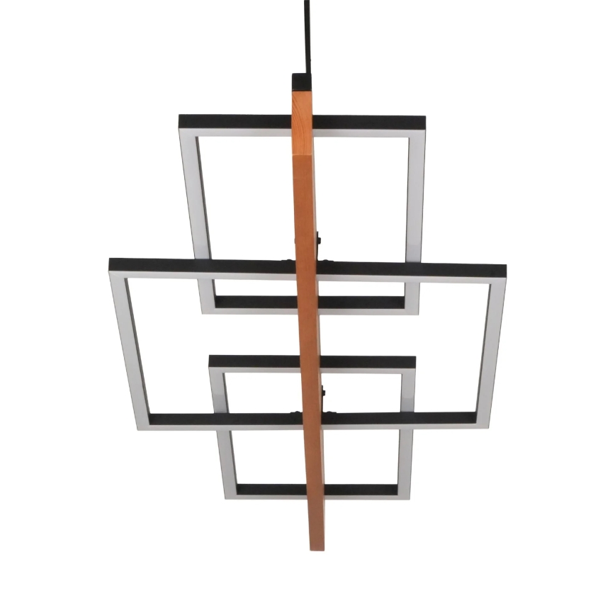 LED liustra ant laido LARYSA LED/35W/230V iš pušies