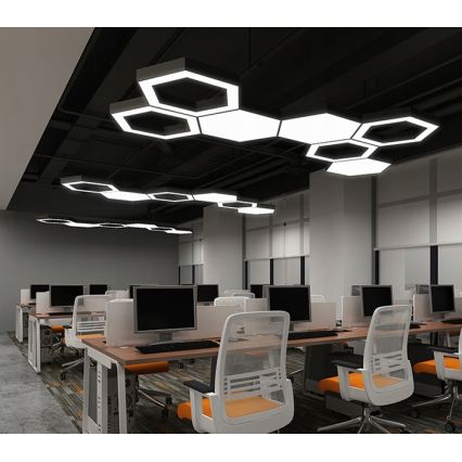 LED liustra ant laido LED/20W/230V juoda