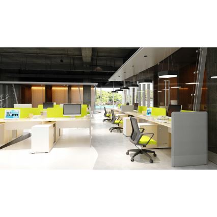 LED liustra ant laido LED/20W/230V juoda