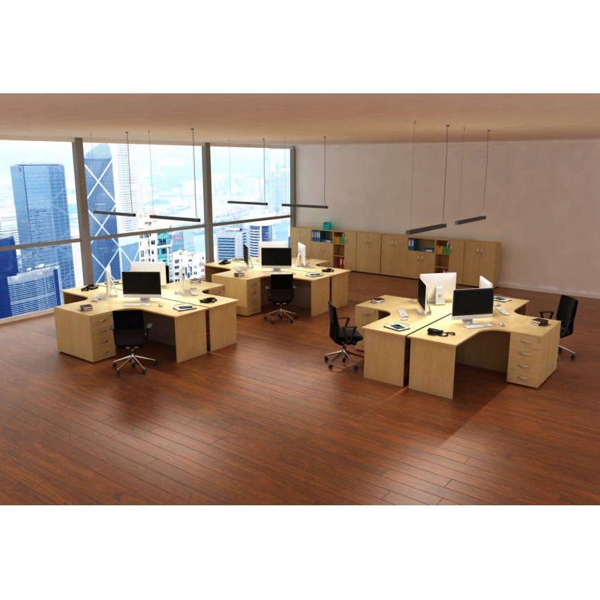 LED Liustra ant laido LED/44W/230V 3000K 120 cm juoda