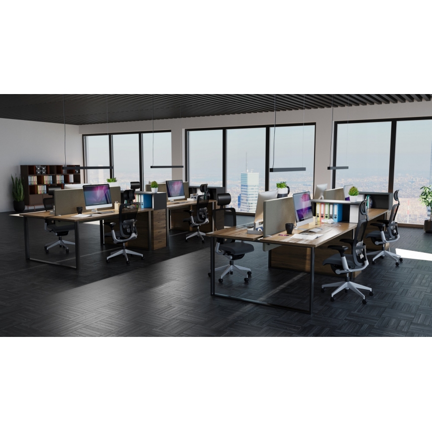 LED Liustra ant laido LED/44W/230V 3000K 120 cm juoda