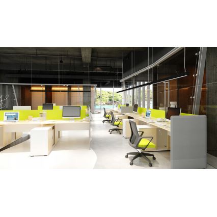 LED liustra ant laido LED/44W/230V 4000K 120 cm juoda