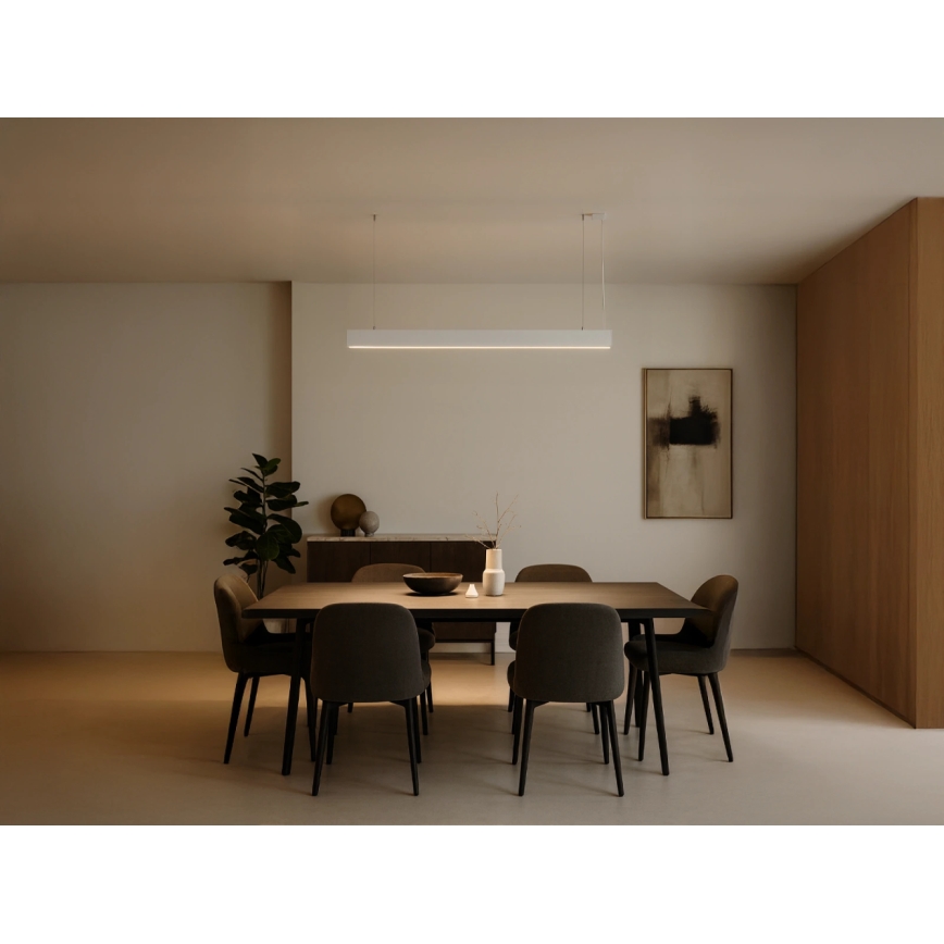 LED liustra ant laido LED/55W/230V 3000/4000/6500K 120 cm balta