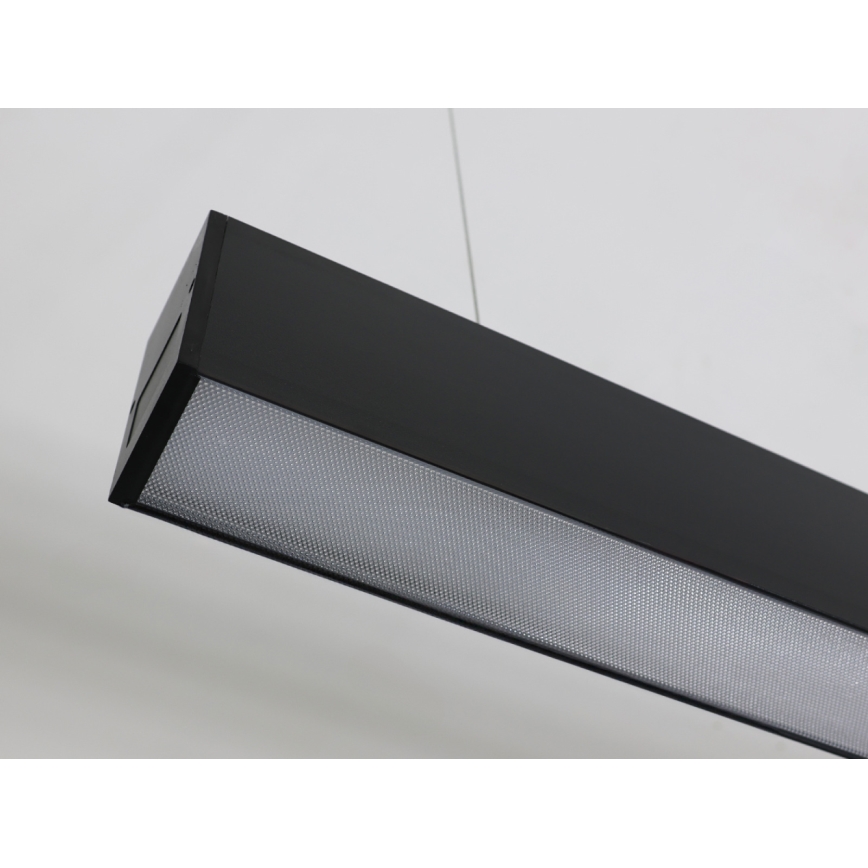 LED liustra ant laido LED/55W/230V 3000/4000/6500K 120 cm juoda