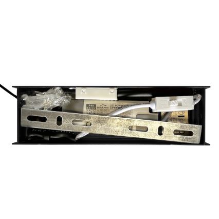 LED liustra ant laido LINEA LED/36W/230V 3000/4000/5700K CRI 90 juoda