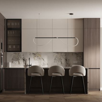 LED liustra ant laido MELECA LED/36W/230V 3000/4000/6000K 160 cm juoda