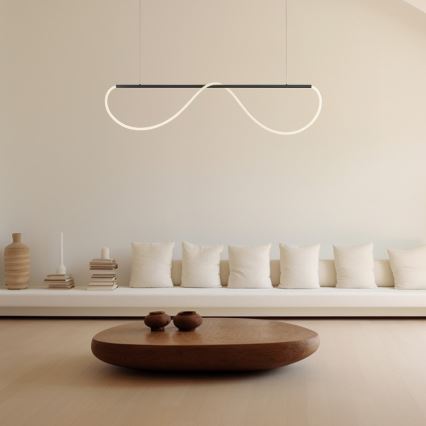 LED liustra ant laido MELECA LED/36W/230V 3000/4000/6000K 160 cm juoda