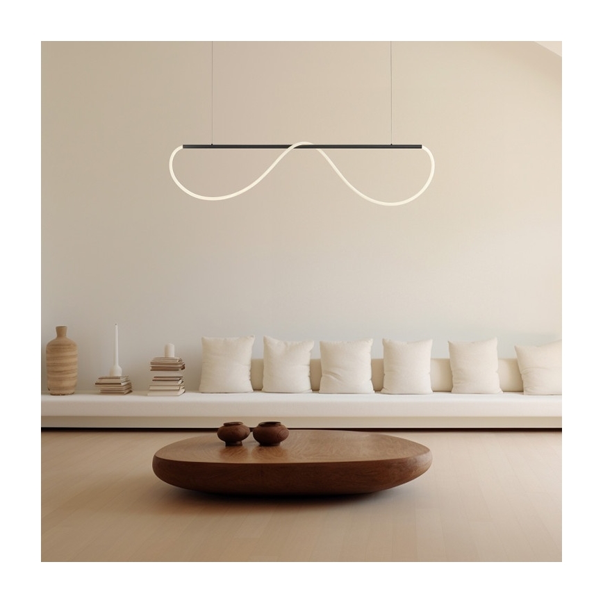 LED liustra ant laido MELECA LED/36W/230V 3000/4000/6000K 160 cm juoda