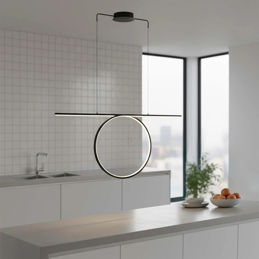 LED liustra ant laido ODETTA LED/42W/230V 4000K juoda