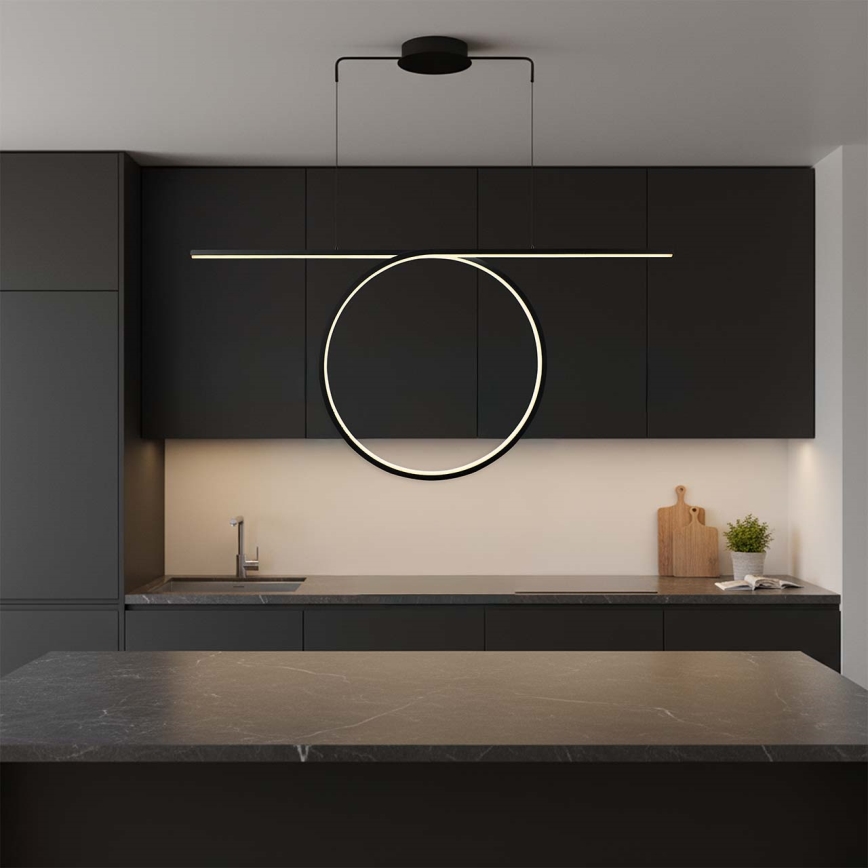 LED liustra ant laido ODETTA LED/42W/230V 4000K juoda