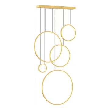 LED liustra ant laido SATURNO LED/100W/230V auksinė